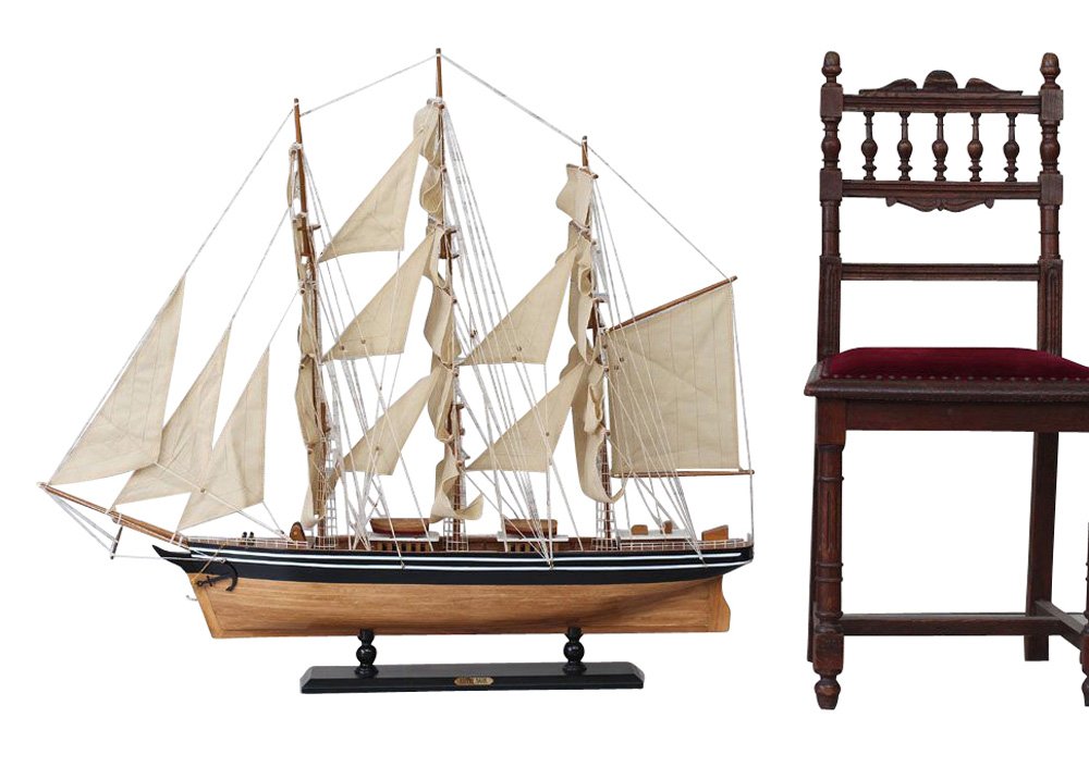 aubaho Modellschiff Cutty Sark Dreimaster Segelschiff Yacht Schiff 102cm kein Bausatz