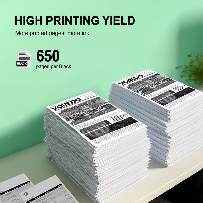 Image of 260XL Black Ink Cartridge High Yield for Canon 260 Black Ink PG-260 (2Pack) | Printer Ink 260 XL PG-260XL Compatible with Canon TS6420a Ink Cartridges Pixma TS6420 TS6400 TS5320 TS5320a TR7020 TR7020a