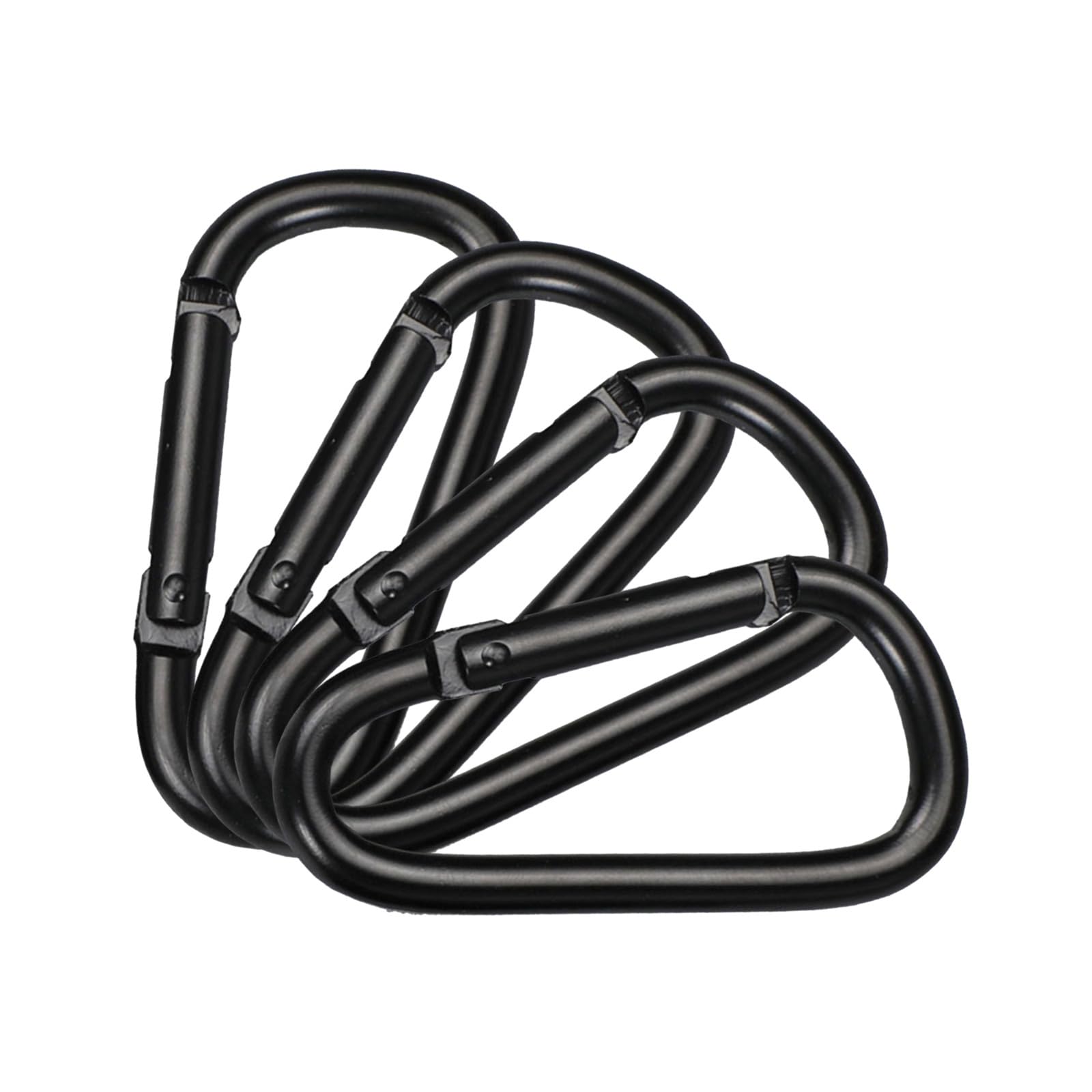 YYYEYUAN 4Pcs Small Carabiner Clips Aluminum Alloy Spring Hooks Outdoor Camping D Rings Clip Hook