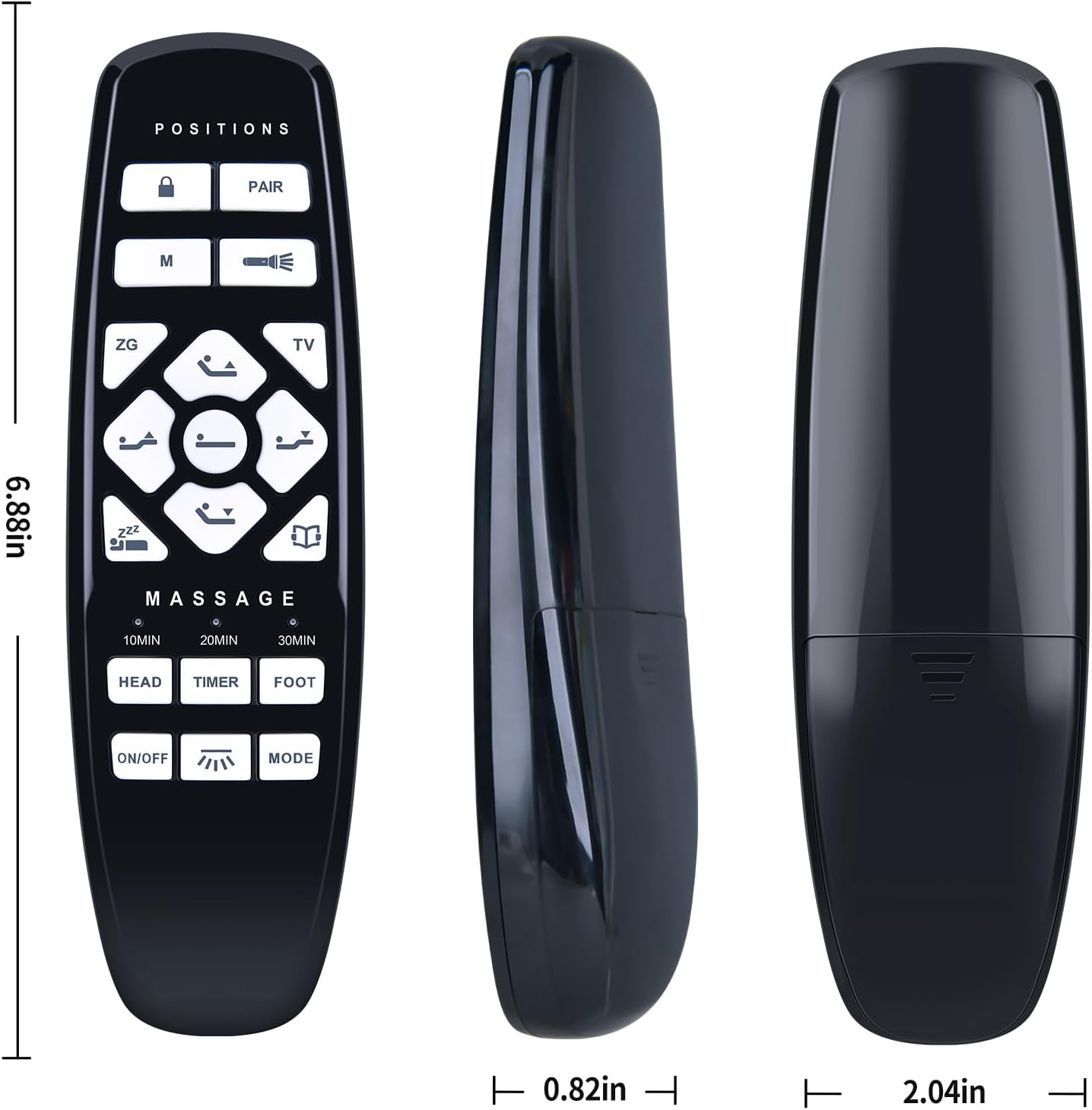 New RF27 Replacement Remote Control fit for GhostBed RF.27.19.02 & ‎Fromann 9.01.0686 & ASONLY & King Luxury Adjustable Bed