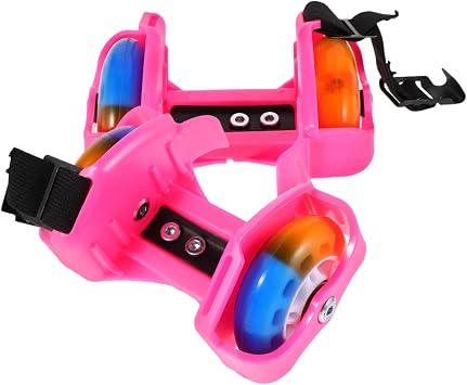 ifundom 1 Pet Roller Skate Roller Sacte Shoes for Boys Roller Shoes Skate Shoes Wheeled Shoes Wheeled Shoes Rubber Rosy
