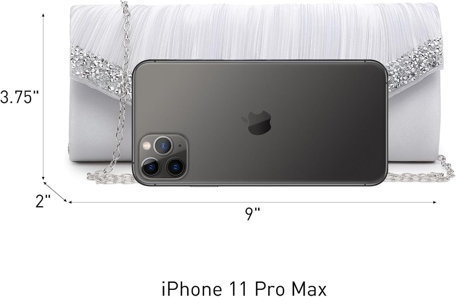 Dasein Clutch Purses for Women Evening Bags Formal Clutches with Rhinestones for Wedding Party Prom Dressy Purse - Image 5