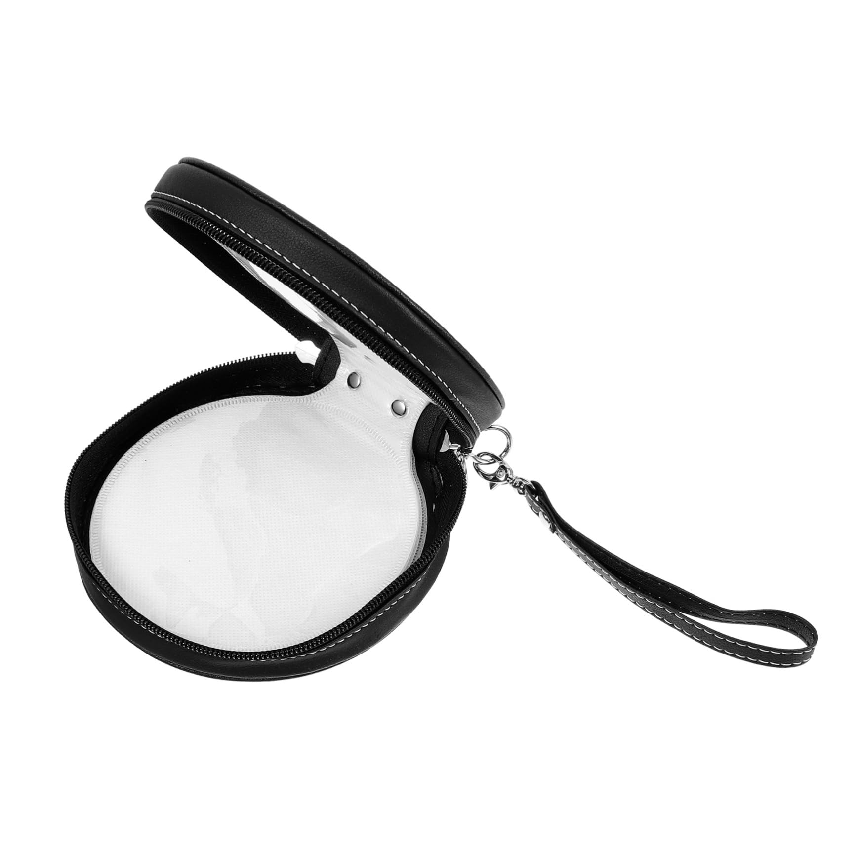 PartyKindom Porta CD per Auto capacità 20 Dischi, Custodia Sottile e Compatta in Pu Nero, Facile da Pulire Design Elegante, per Casa e Viaggio