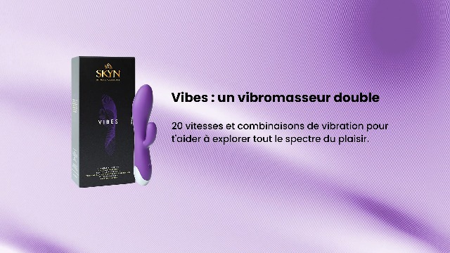 SKYN Vibes : Vibromasseur Intime pour Femme, Violet, 18 cm / Sextoy pour le  Plaisir fminin,  utiliser en Solo ou en Couple / 20 vitesses de  vibrations : Amazon.fr: Jeux vido