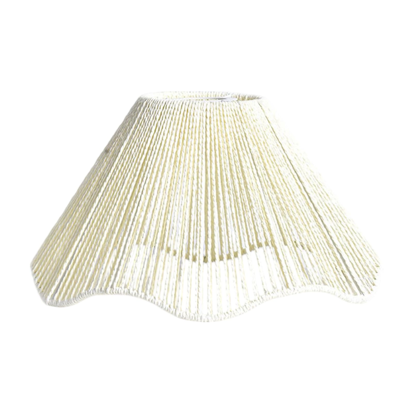 Netbiio White Simple Pendant Light Cover Ceiling Lampshade Wall Light Cover Woven Lampshade Decorative Lighting Accessories Wall Ceiling