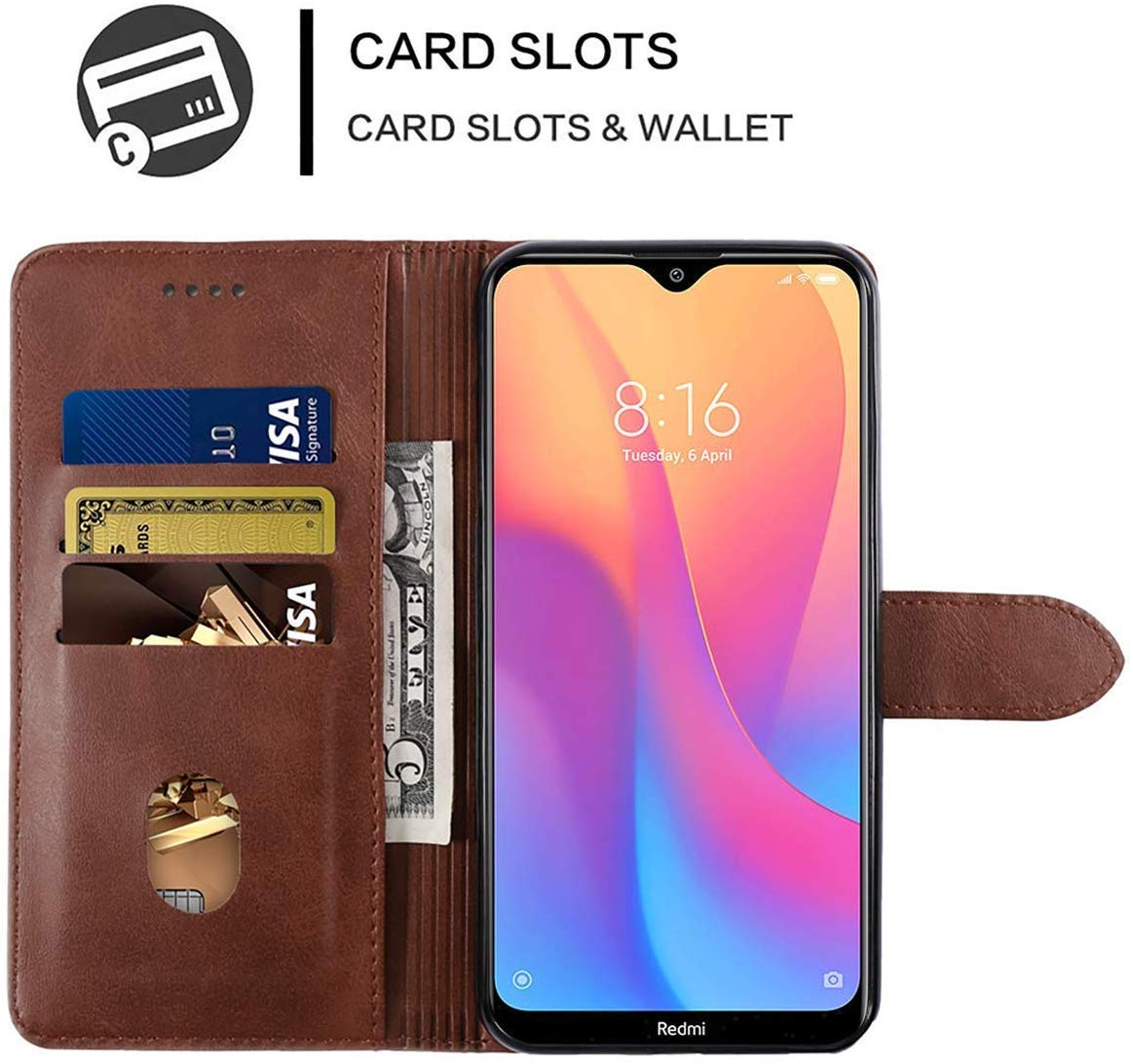 Vintage Leather Flip Cover Compatible Model for Mi Redmi 4 -MAI132