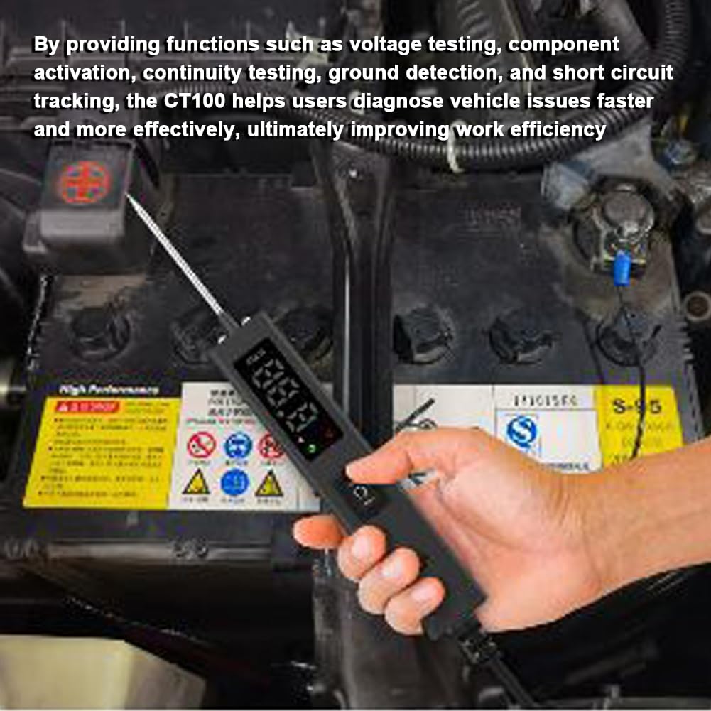 12-24V CT10 Test Light Automotive, Power Circuit Probe Kit, Car Fuse Tester, AC DC Outlet Tester, Automotive Short Circuit Finder