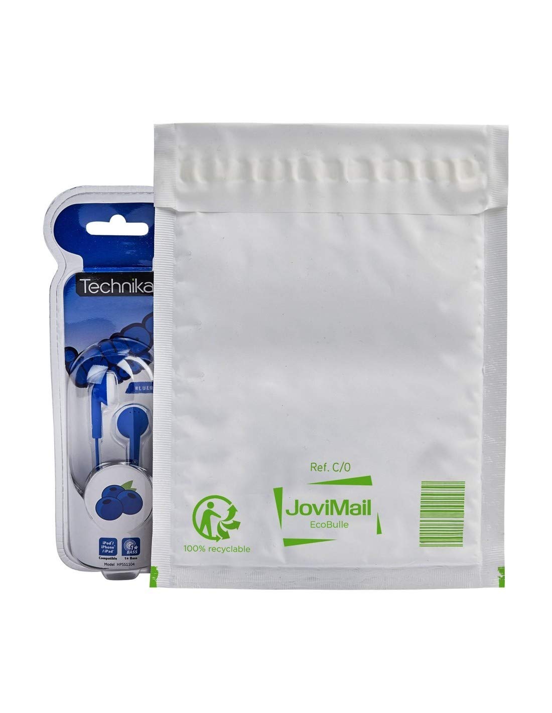 Pochette matelassée bulles JoviMail® Ecobulle 180 x 260mm - COLIS DE 100