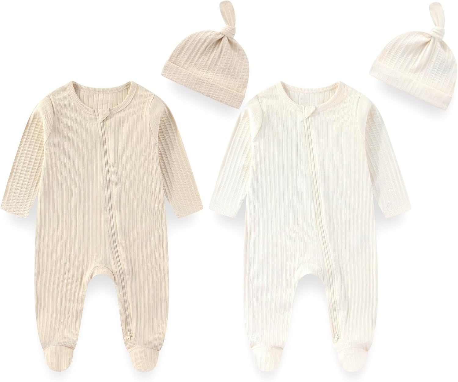 JELYLOVE Unisex Baby Boy Girl Footies Sets Cotton Long Sleeve Infant Rompers 0-12Months Babies' Outfits