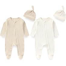 JELYLOVE Unisex Baby Boy Girl Footies Sets Cotton Long Sleeve Infant Rompers 0-12Months Babies Outfits