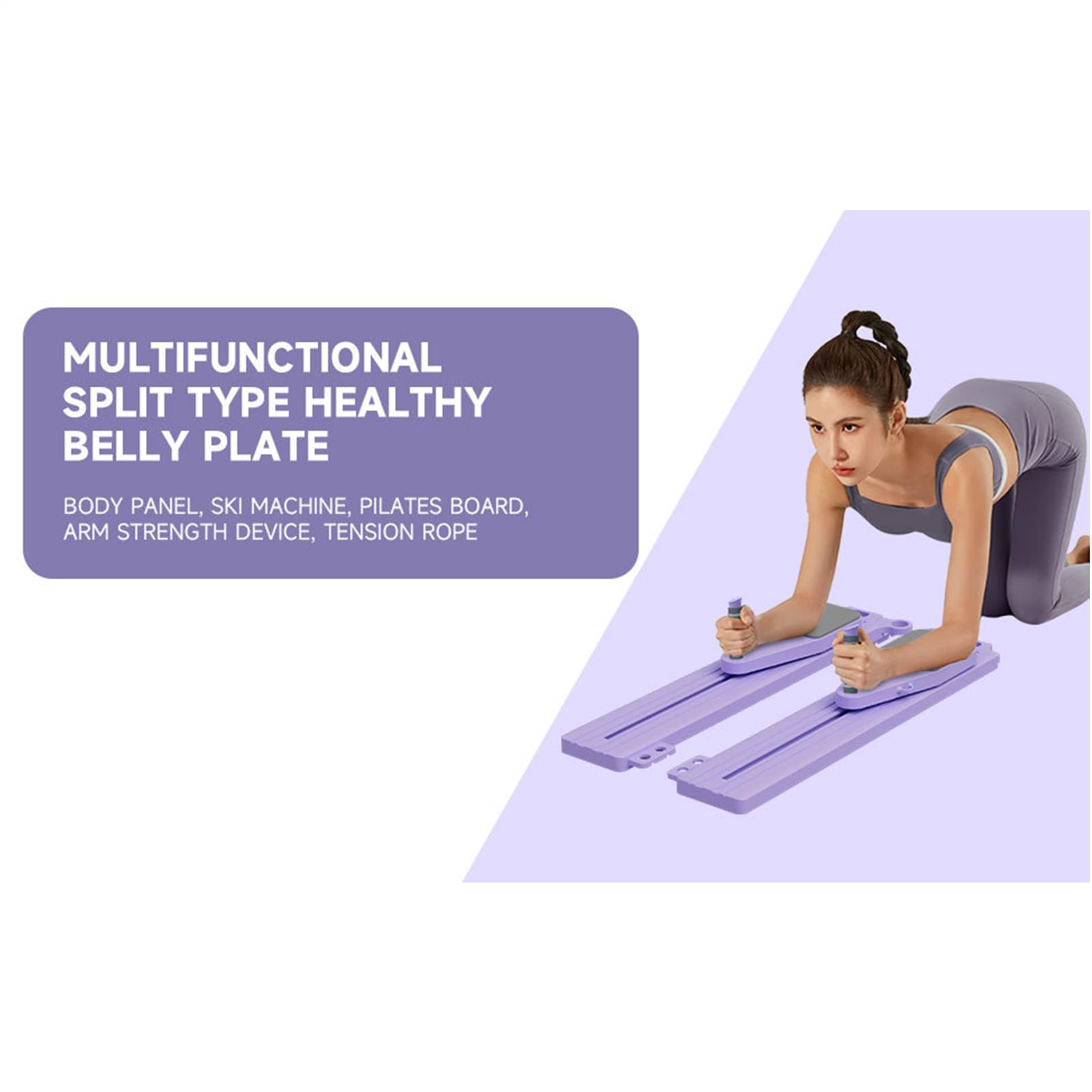 Pilates Reformer Attrezzo Multifunzione Piegevole Per Addominali | Attrezzatura per Allenamento della per Equilibrio Costruzione Muscolare Core Palestra Domestica