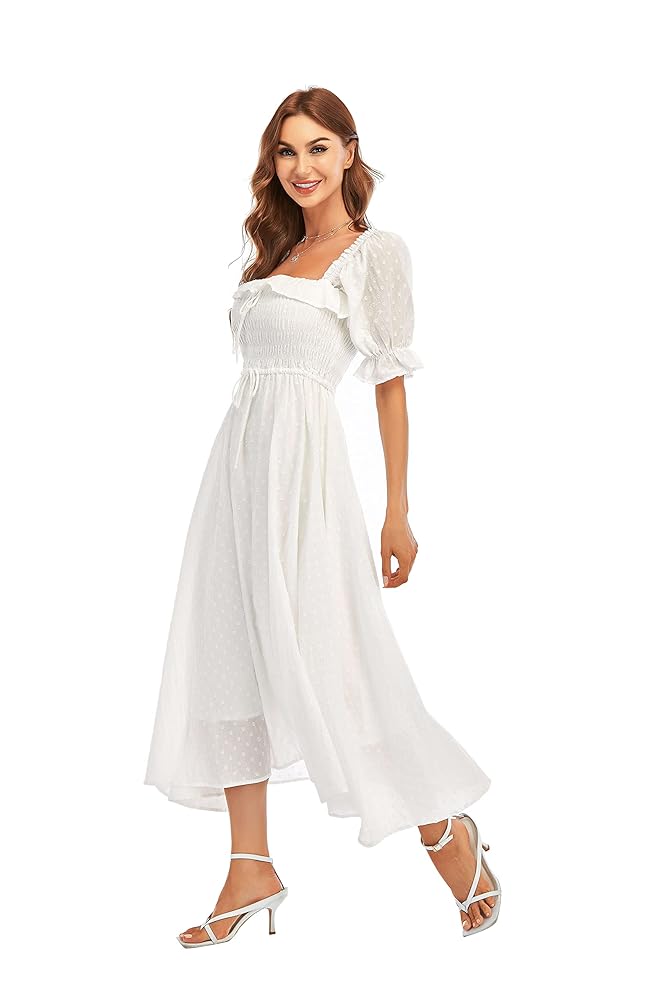【LOULOUSEOUL】Sheer Puff Long Dress (Ivory) Sheer Puff Long Dress (Ivory) - LOULOUSEOUL
