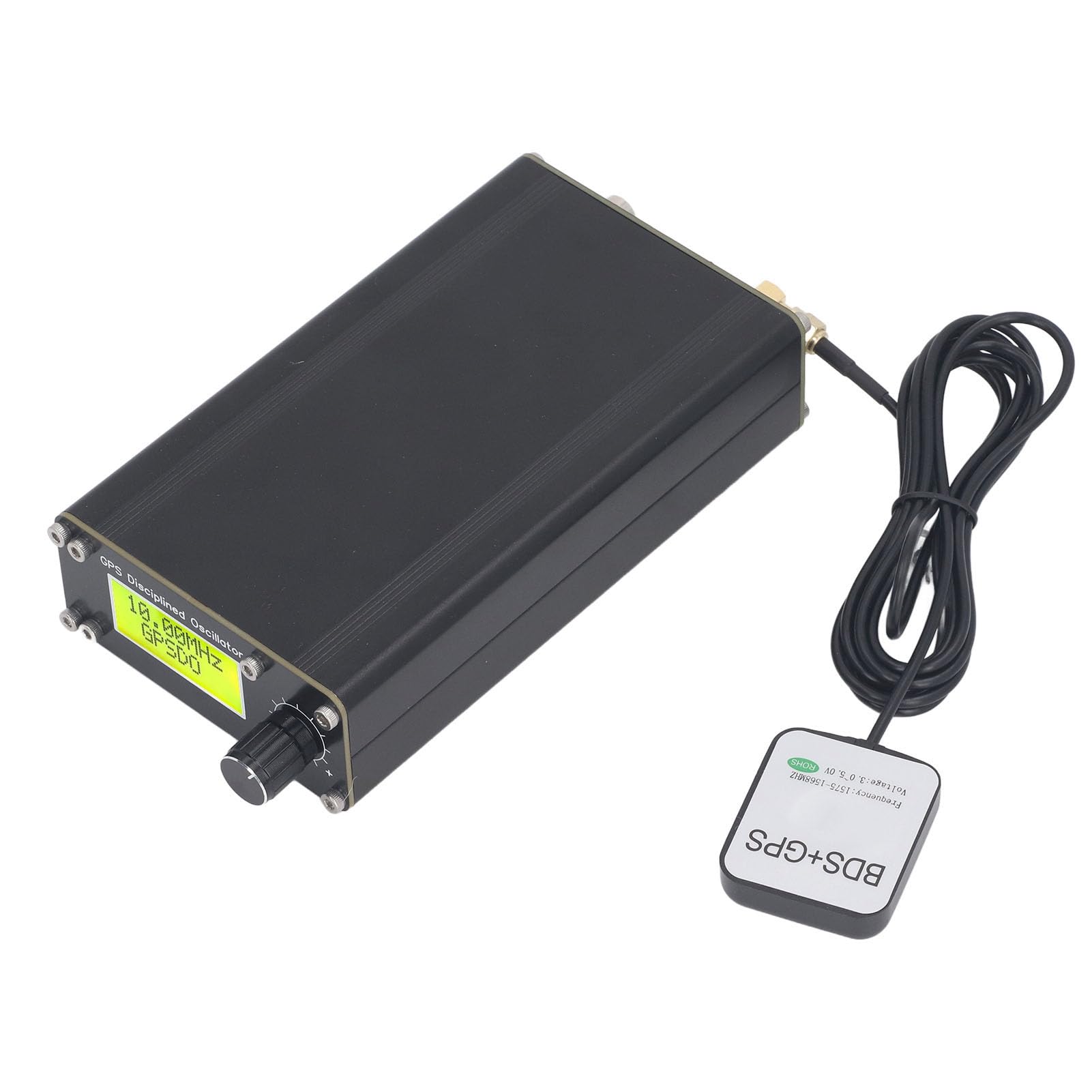 GPSDO Global Positioning System, OCXO 10 MHz GPS Disziplinierter Oszillator mit Bildschirm und Encoder für High End Audio Decoder