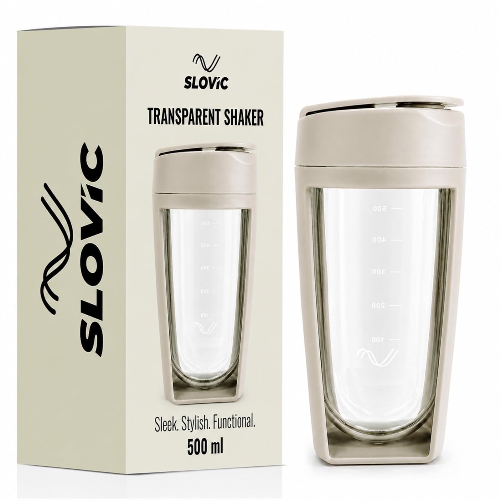 SLOVIC Shaker for Gym [500 ML] | Durable & Leak-Proof Protein Shaker Bottle | Odor Free, Stylish & Transparent Gym Bottle for Men & Women | Ideal for Gym, Home & Office-picture-22