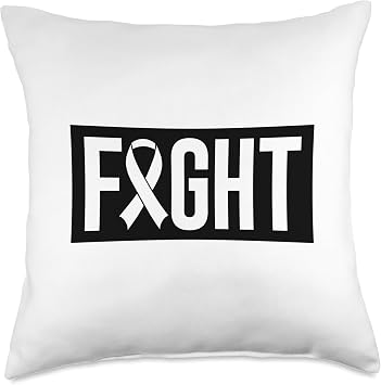 FREEZE Breast Cancer Awareness Fight Throw Pillow, 18x18, Multicolor