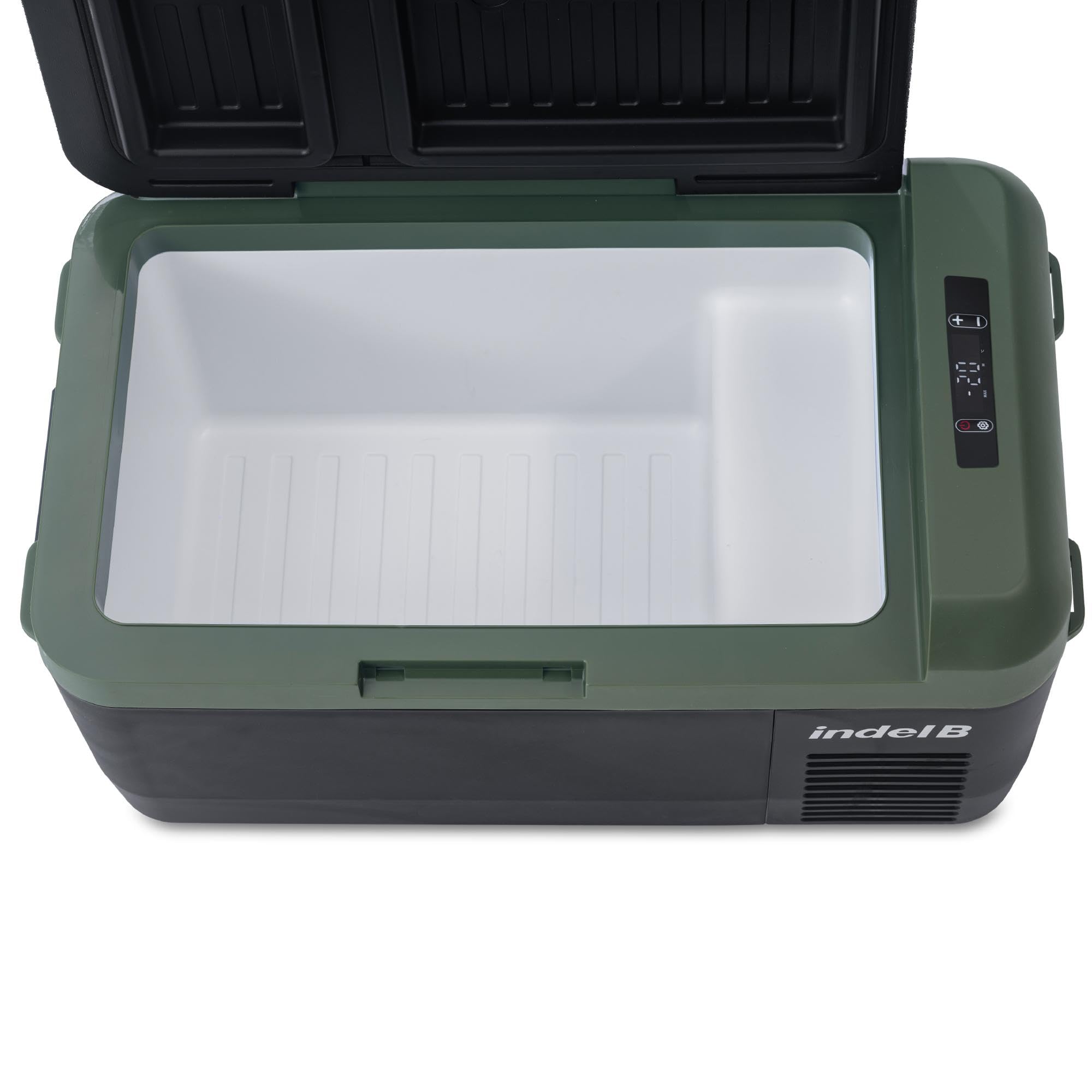 Indel B ITB32 Réfrigérateur Congélateur Portable à Compresseur, Capacité 32 Litres, pour Voiture, Camping-Car, Camion, 12/24V DC avec Prise Allume-Cigare