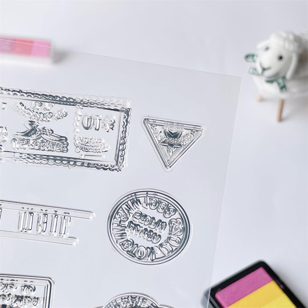 Amazon.com: Postage Clear Stamps, Travel Journey Rubber Silicone