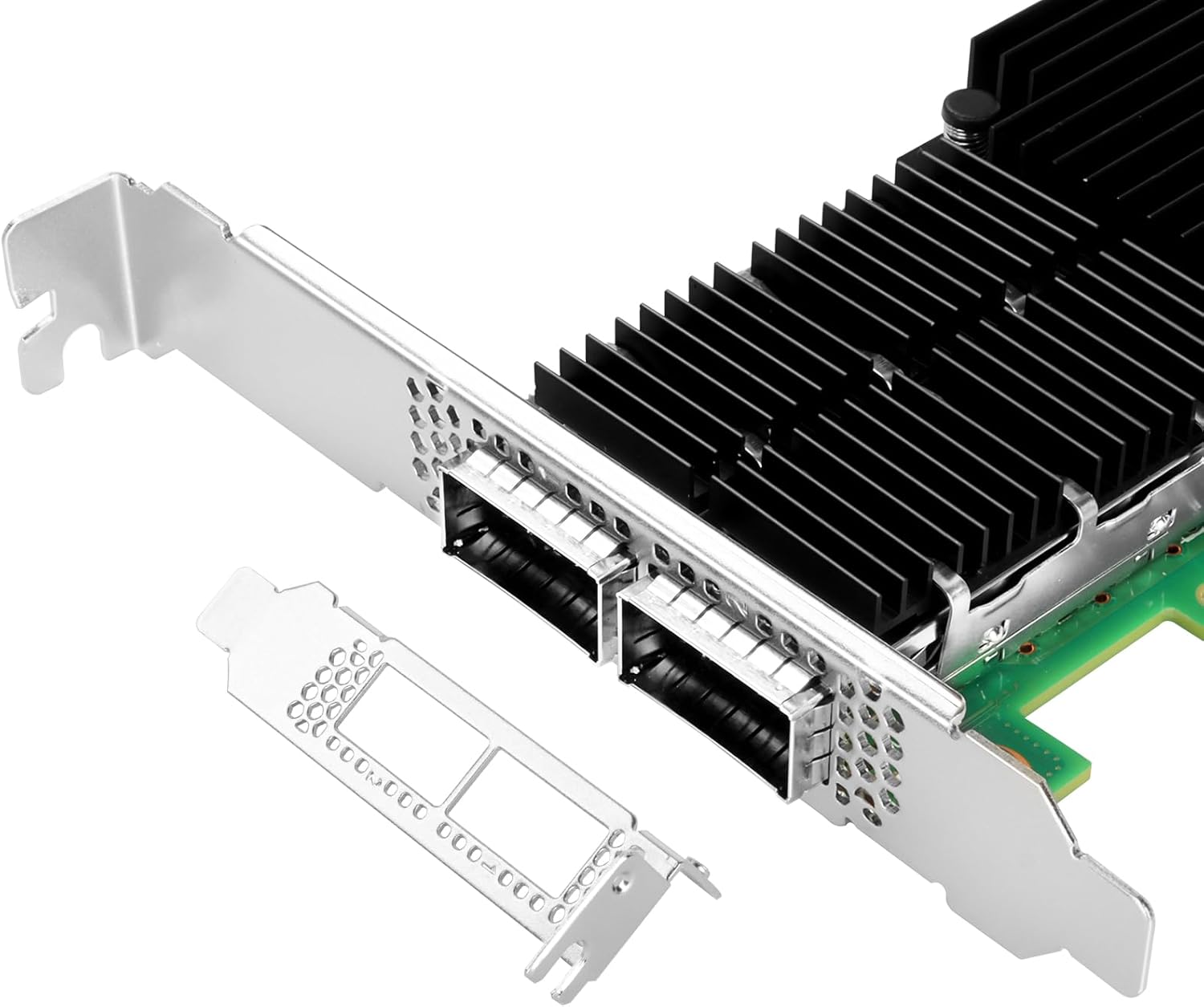 Vogzone 100GbE NIC Card for Mellanox MCX556A-EDAT, PCIe 4.0 x16 100Gb Ethernet NIC with Mellanox ConnectX-5 VPI Chipset, Dual QSFP28 EDR IB Network Card Support RDMA