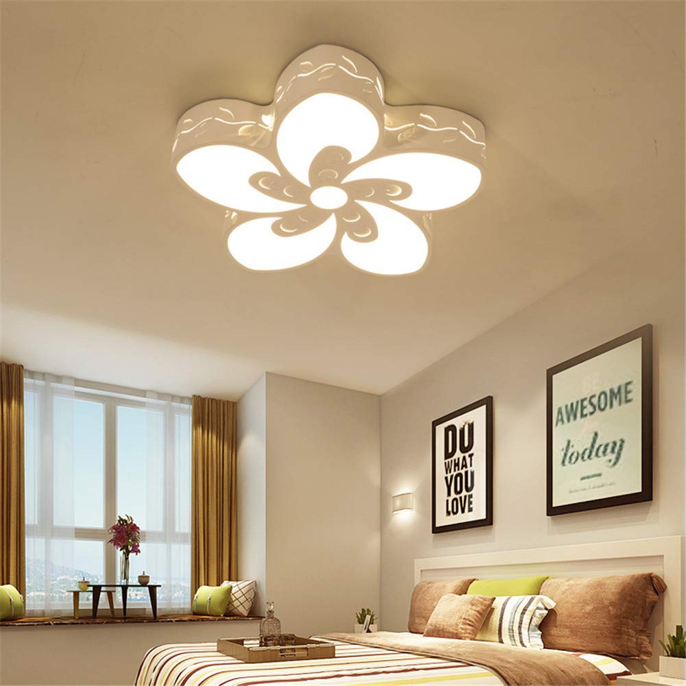 Lampe de fleur de plafond à led créative pour une maison chaleureuse