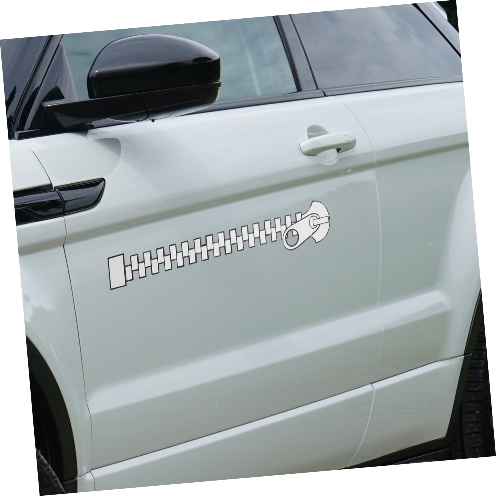 PRETYZOOM 5 Set Adesivo Per Auto Etichetta Esterno Decalcomanie Per Veicoli Adesivi Per Auto Carine Adesivi Per La Decorazione Dell'auto Per Carrozzeria Argento Pvc 2 Pezzi*5