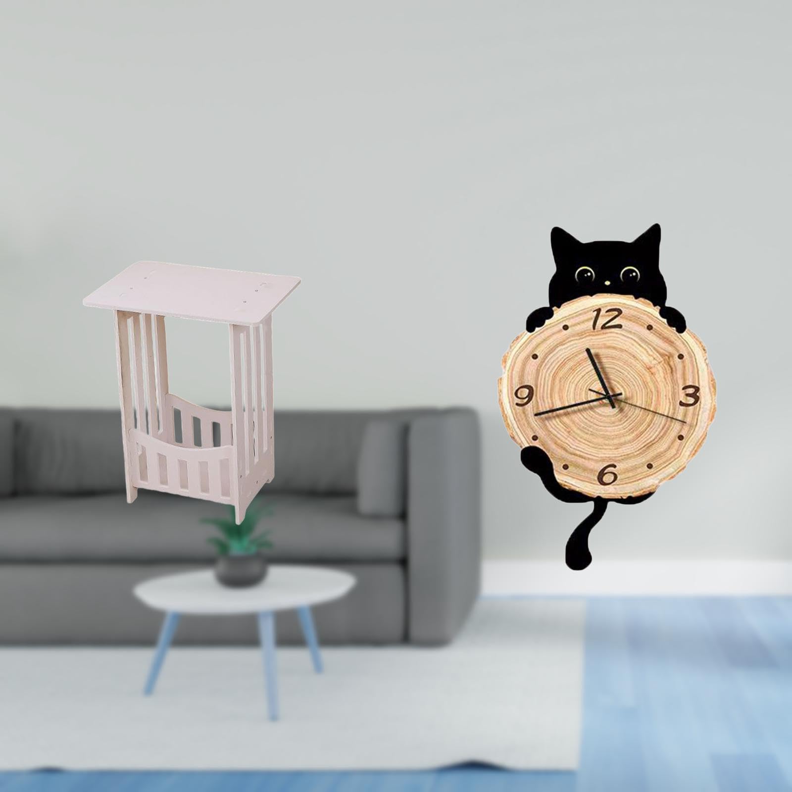Enakshi® Practical Bedside Table and Wall Clock Decor for Hotel Cafe Hallway Lounge Room Balcony Office Kid Room Bedroom Home|Home & Garden | Furniture | Tables-image-39