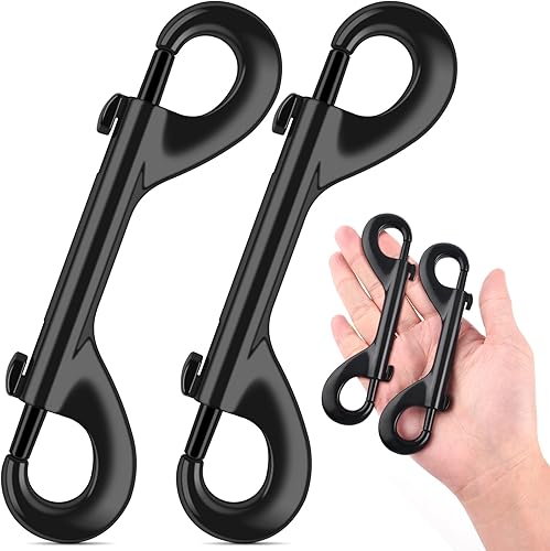 Miniatura 16 de ERKOON Ganchos extra grandes de 4-7/10 pulgadas de doble extremo, capacidad de carga de 220 libras, clips de aleación de zinc de doble cara