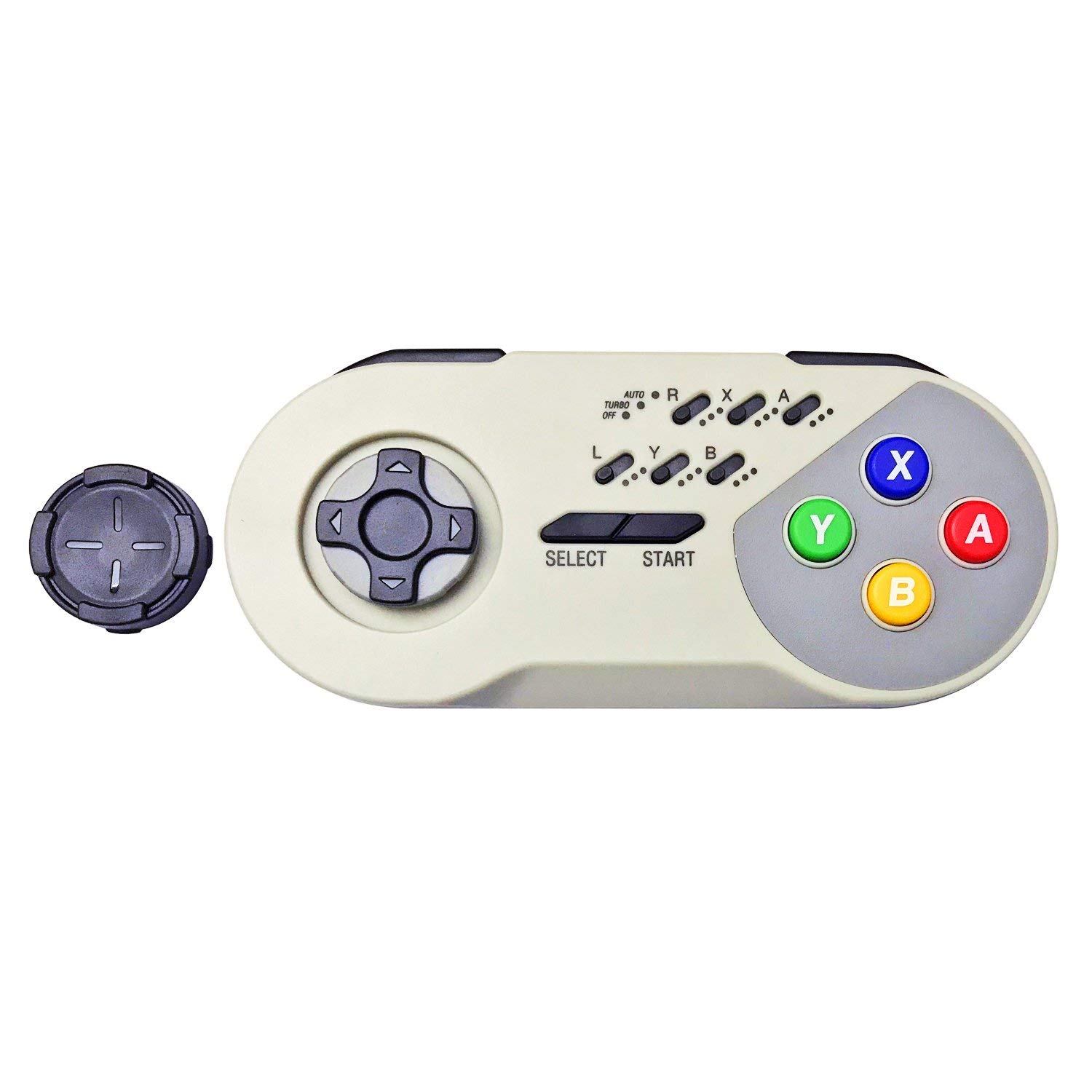 Link-e : Manette Sans Fil avec Fonction Turbo Compatible avec Console Mini/Classic Super Nintendo SNES