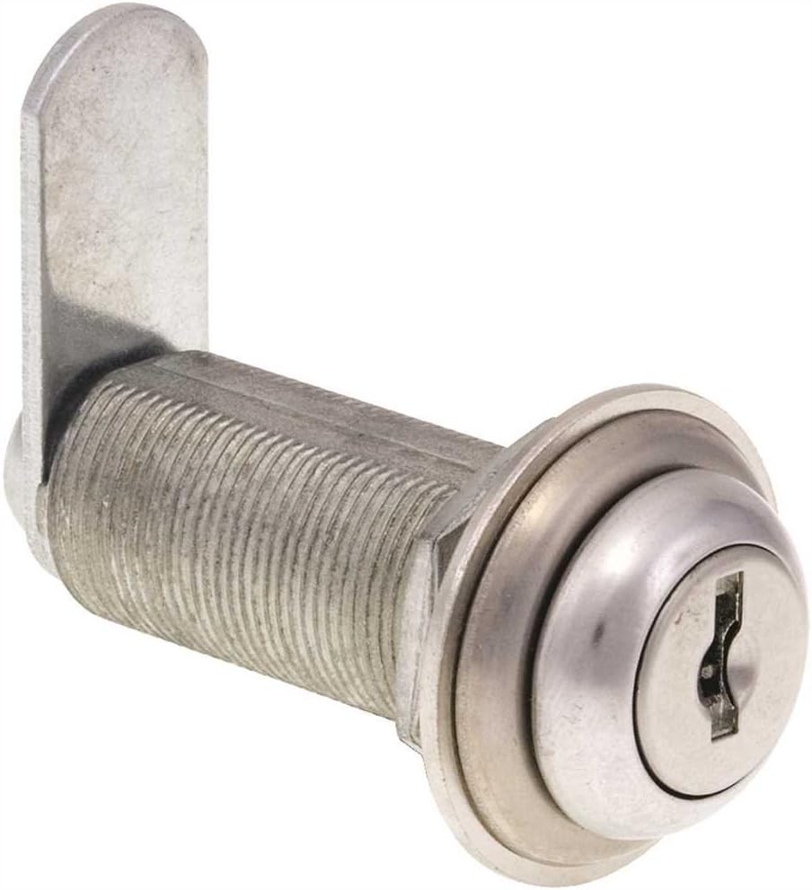 US Lock 1-3/4" Cam Lock Dull Chrome (6 Pack, Keyed Different)