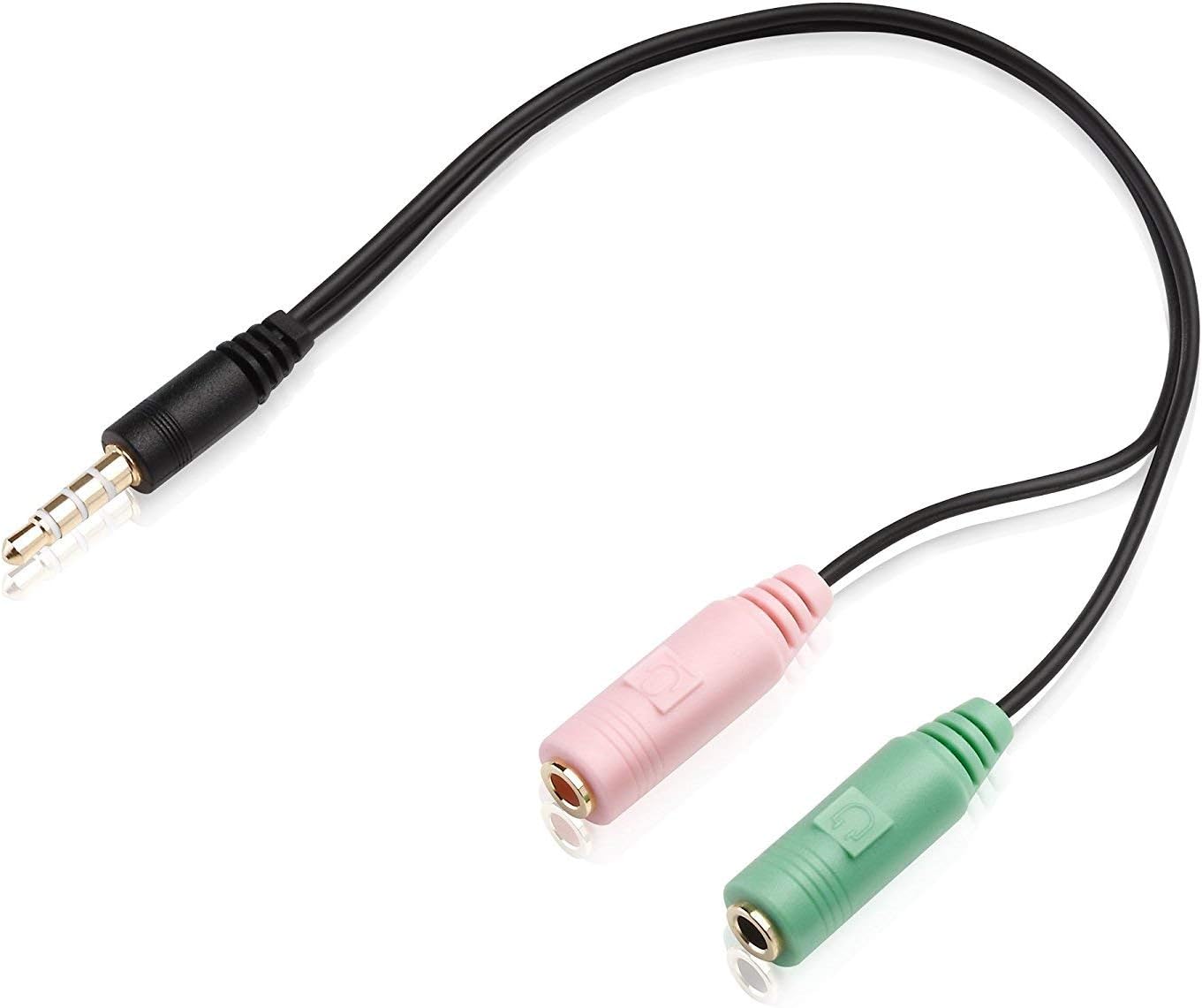 14022 PC Headphones 2 x 3.5 mm 4 Pin Connector