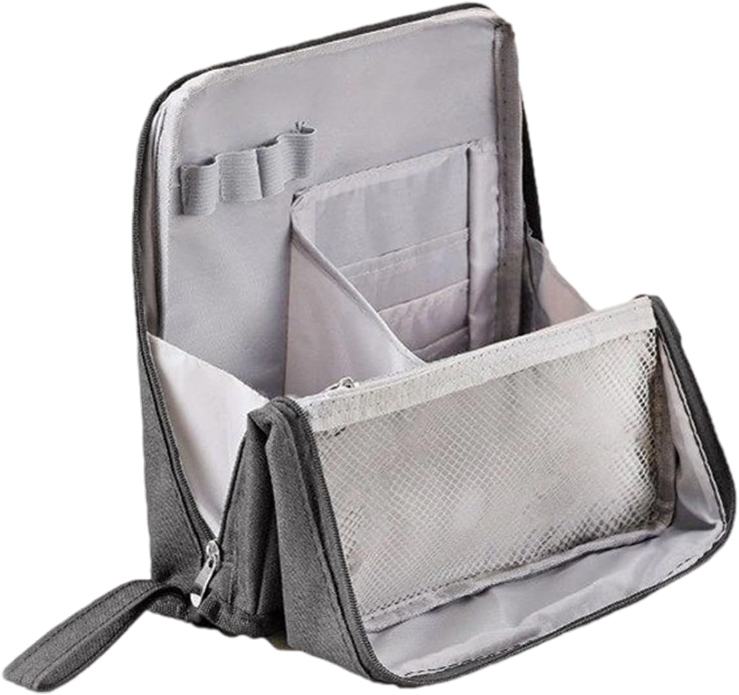 Makeup Travel Bag | Waterproof Large Capacity Large Toiletry Bag, Beauty Tools Accessories for Lipstick Sunscreen Eyeshadow Foundation Hair Spray Conditioner, Grey, Unisex