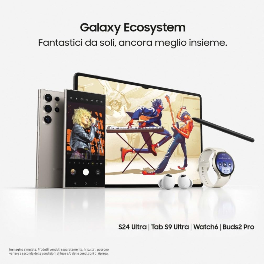 Samsung Galaxy S24 Smartphone AI, Caricatore incluso, Display 6.2'' FHD+ Dynamic AMOLED 2X, Fotocamera 50MP, RAM 8GB, 128GB, 4.000 mAh, Amber Yellow [Versione italiana]