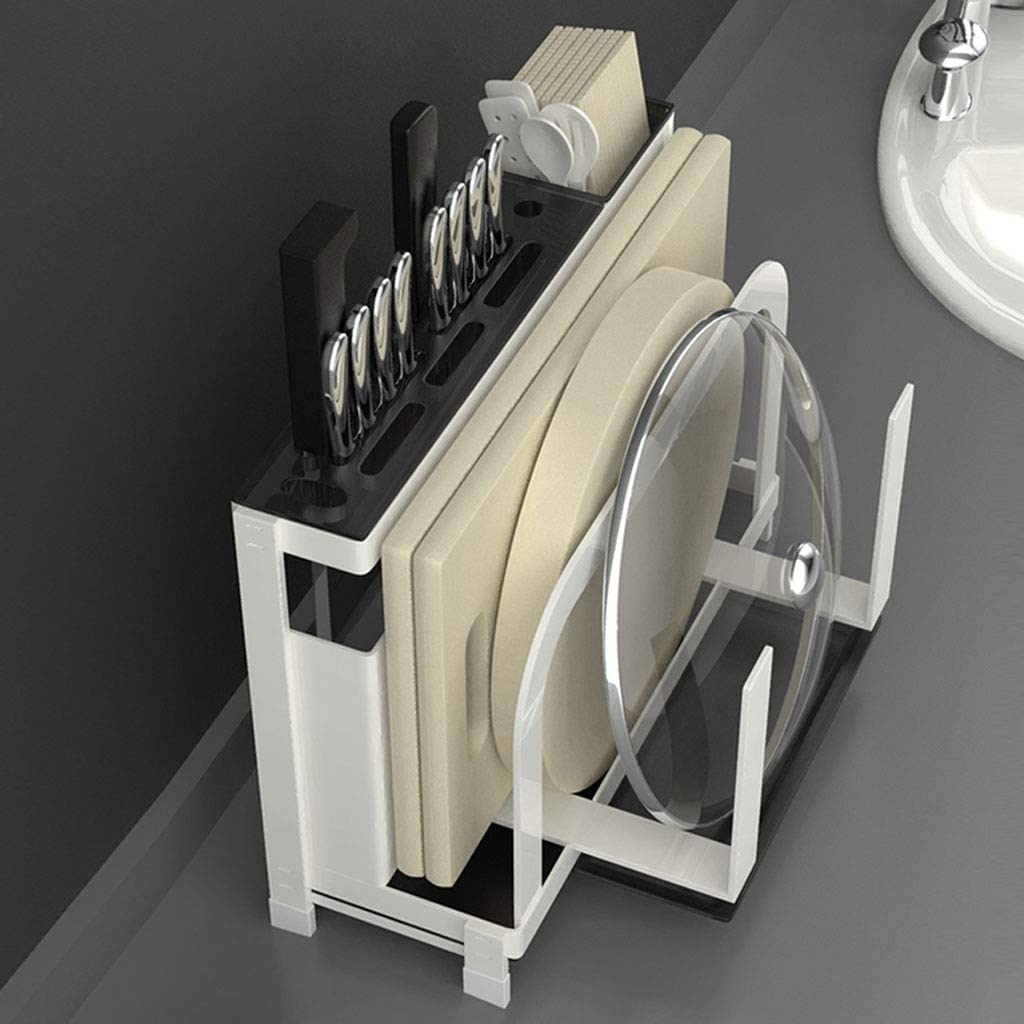 Blok na Noże Bez Noży Uchwyt Na Nóż Kuchenny Ze Stali Nierdzewnej Storage Organizer Stojak Na Noże Stojak Metalowy Blok Noża Narzędzie Do Gotowania Uchwyt na Nóż Pusty (Color : B)