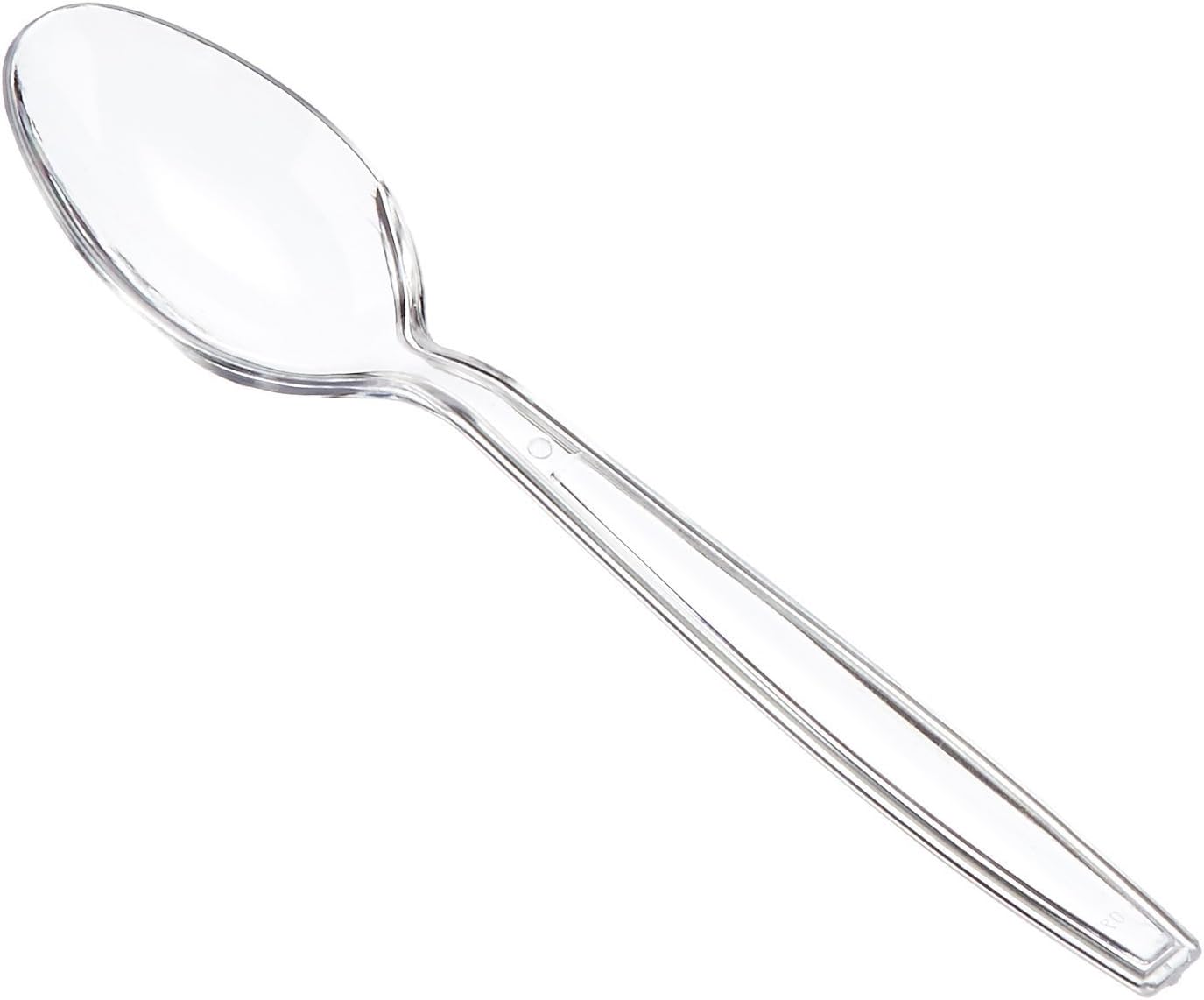 Amazon Basics Disposable, Clear Plastic Utensil Cutlery, 360-Piece Set