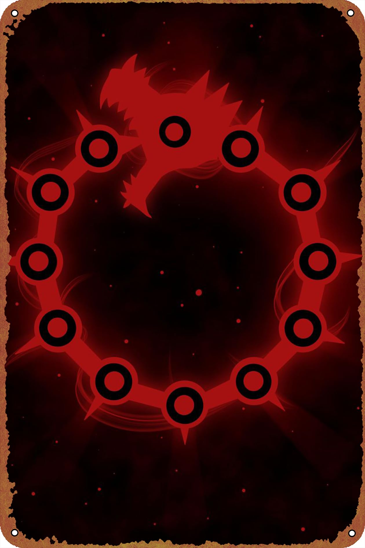 Sin of Wrath Poster Vintage Tin Sign for Bar Office Home Wall Decor Gift Retro Metal Sign 12 X 8 inch