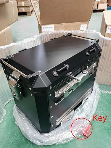 Miniatura 9 de SFriding Fundas laterales de aluminio 58L+52L para BMW F750GS  F850GS 1999-2022, caja de equipaje con soporte de montaje y cerraduras de seguridad,