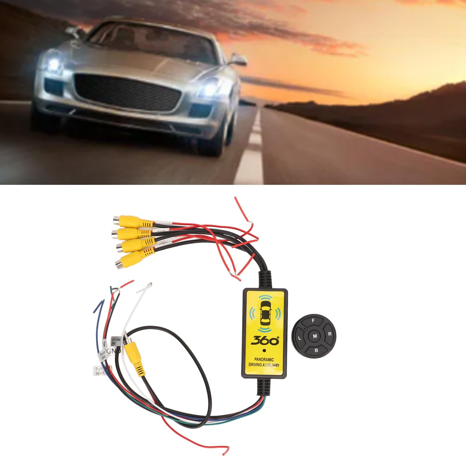 Commutatore Video per Telecamera di Backup a 4 Vie, Rilevamento Intelligente del Circuito del Commutatore Video per SUV