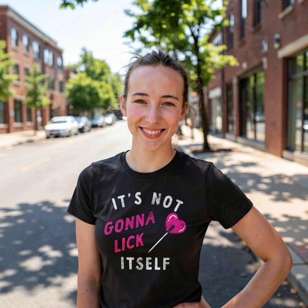Womens Funny T Shirts Its Not Gonna Lick Itself Valentines Day Sarcastic Tee for Ladies
