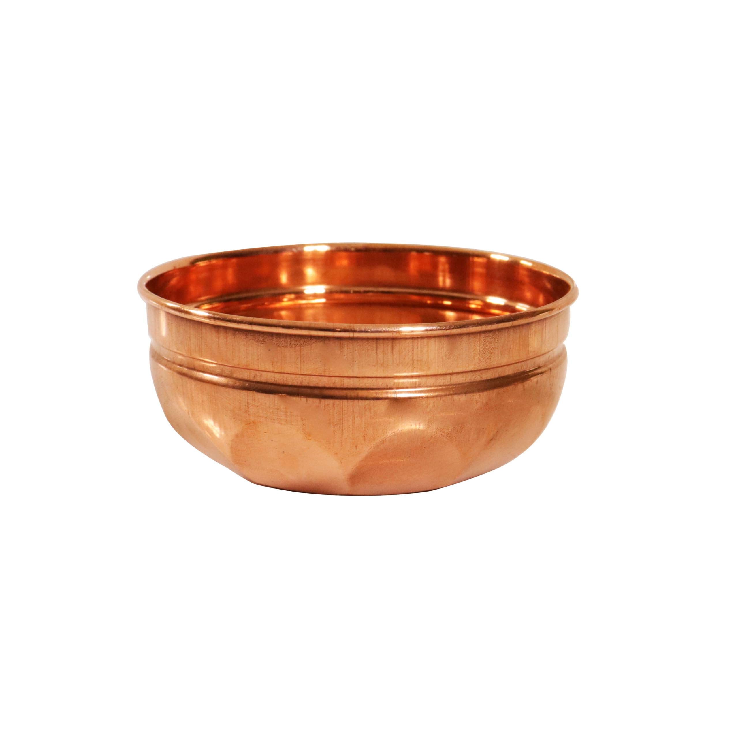 Putrika Copper Puja Prasad Bowl | Multipurpose | 100gm Capacity | 8cm W x 4cm H | Handcrafted | Religious Bowl 3