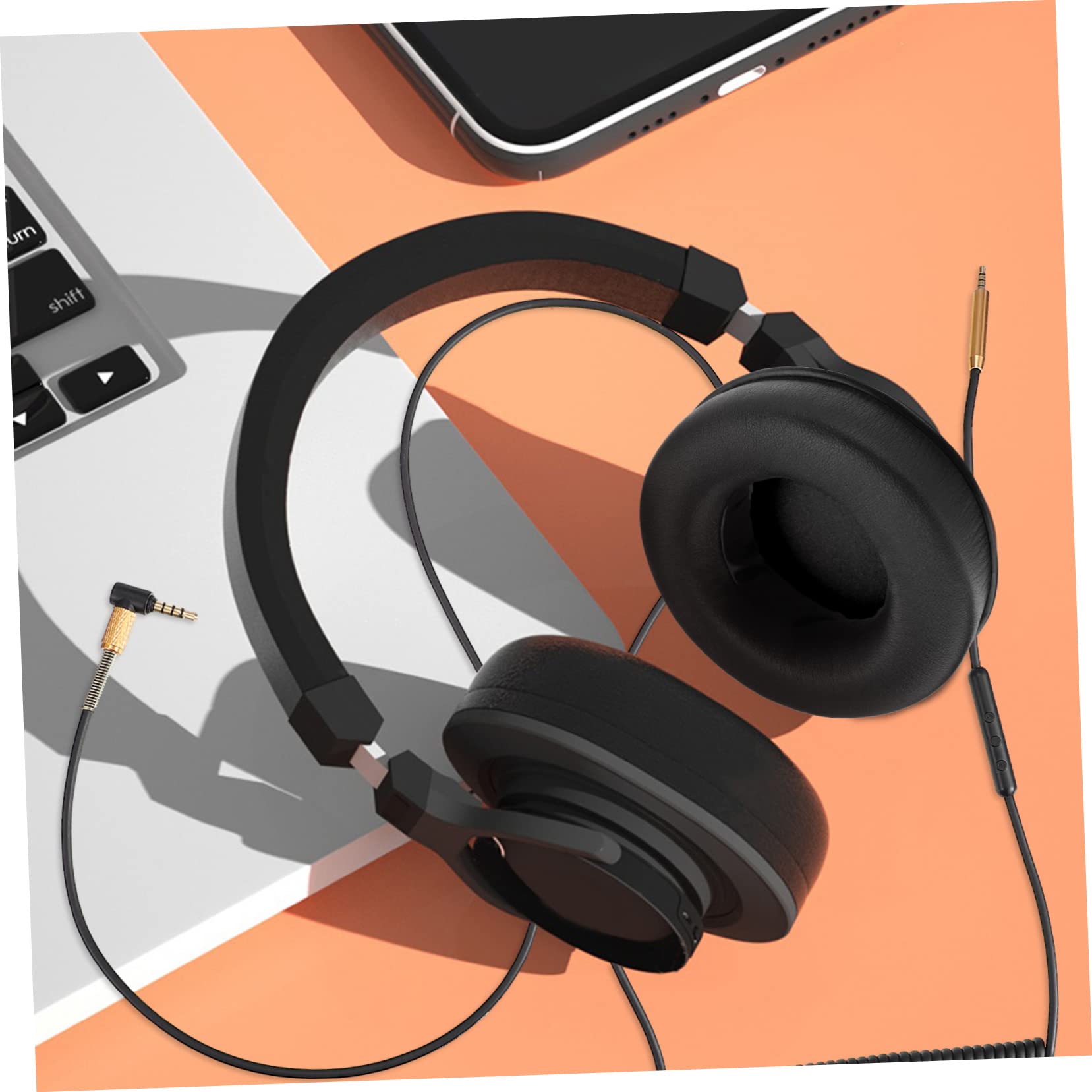 OSALADI 3pièces Câble Audio Pour Écouteurs Avec Contrôle à Distance Et Microphone Compatible Avec Pour Smartphones Et Autres Appareils