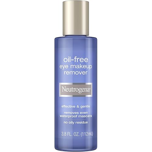 Neutrogena Gentle Oil-Free Eye Makeup Remover & Cleanser for Sensitive Eyes, Non-Greasy Makeup Remover, Waterproof Mascara Remover, Dermatologist & Ophthalmologist Tested, 3.8 fl. oz