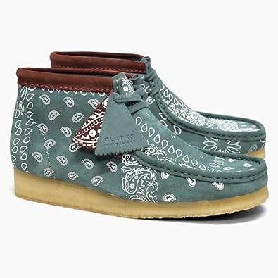 【未使用】Clarks Wallabee クラークス ワラビー ペイズリー Amazon | [Clarks ORIGINALS] クラークス Wallabee Paisley GRN