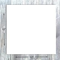 Vista 2 de Hamilco Papel de cartulina blanca para álbumes de recortes, 12 x 12 pulgadas, peso pesado, 80 libras, cartulina – Paquete de 25
