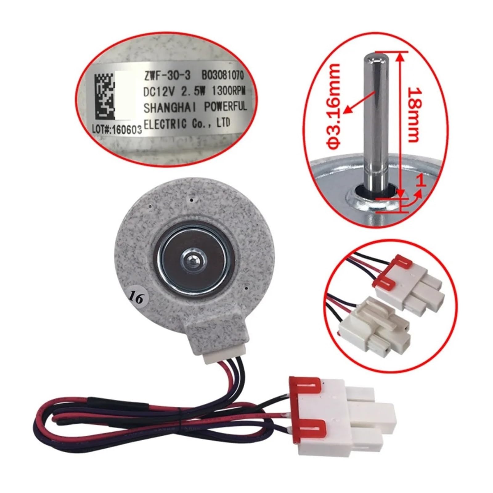 Motor De Ventilador De Refrigeración, Compatible Con Hisense