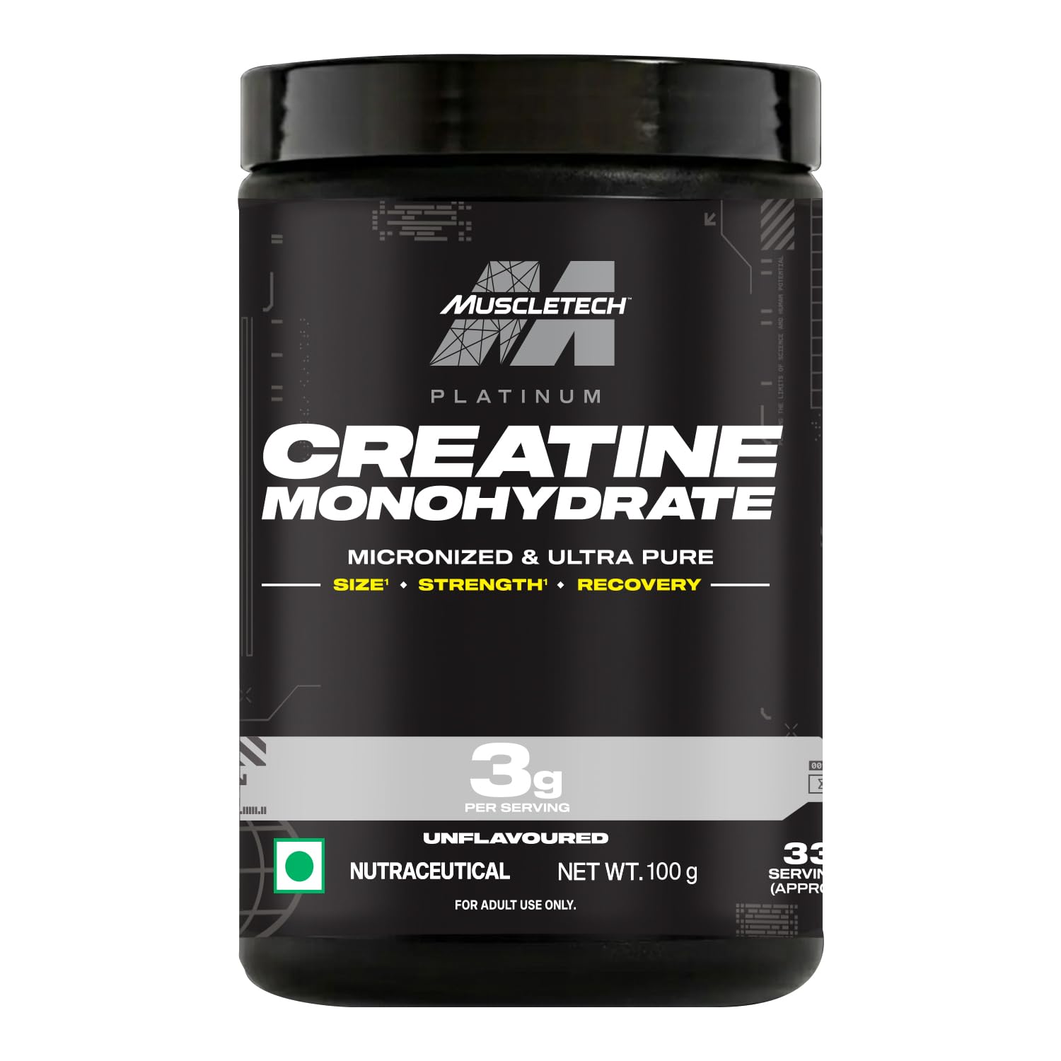 MuscleTech Platinum Creatine Micronized Powder 100g - Image 1