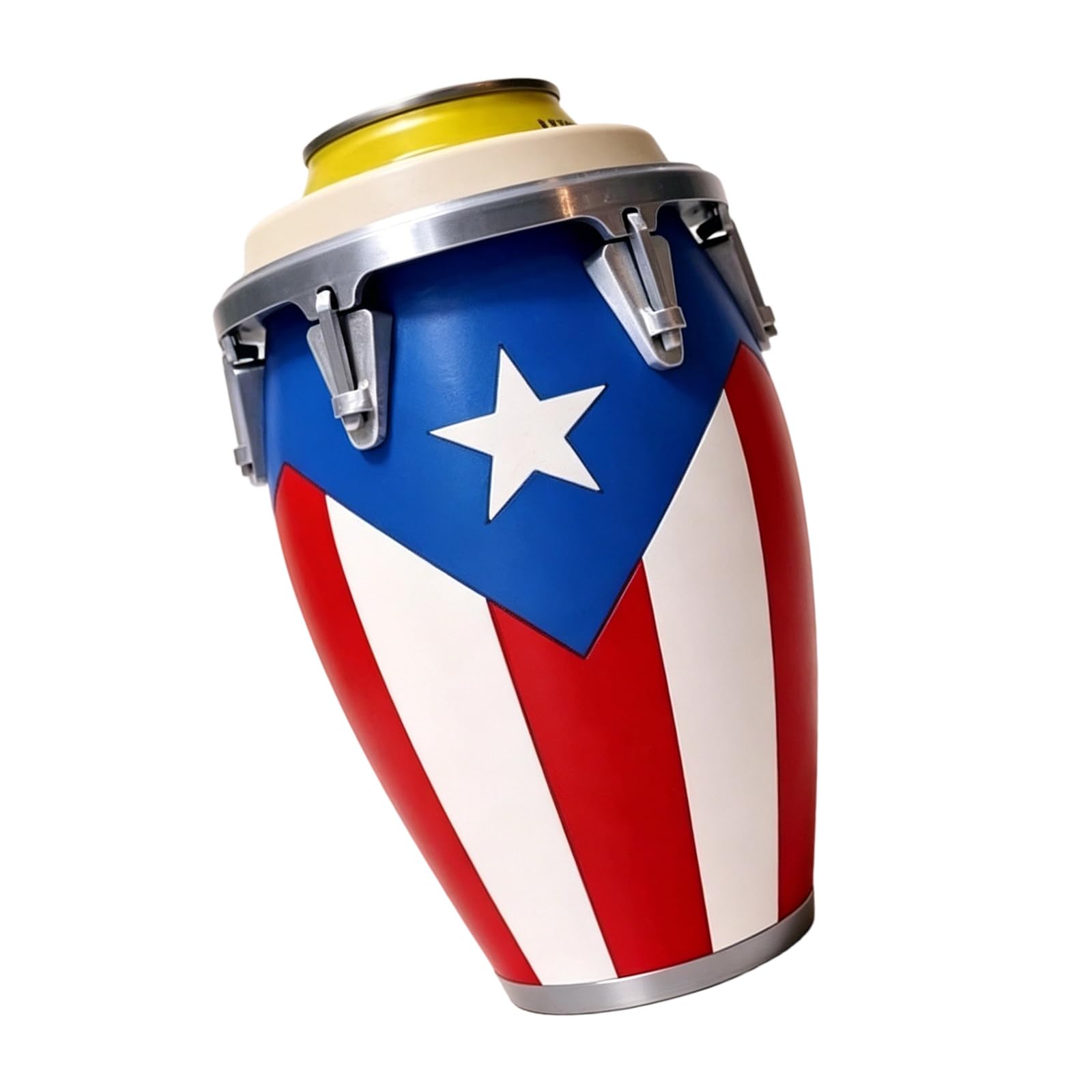 Whoasyst Practical Can Wrap Holder 12Oz Can Sleeve with Artistic Conga Drum Appearance and Textured Accent Beach BBQ Drink Organiser