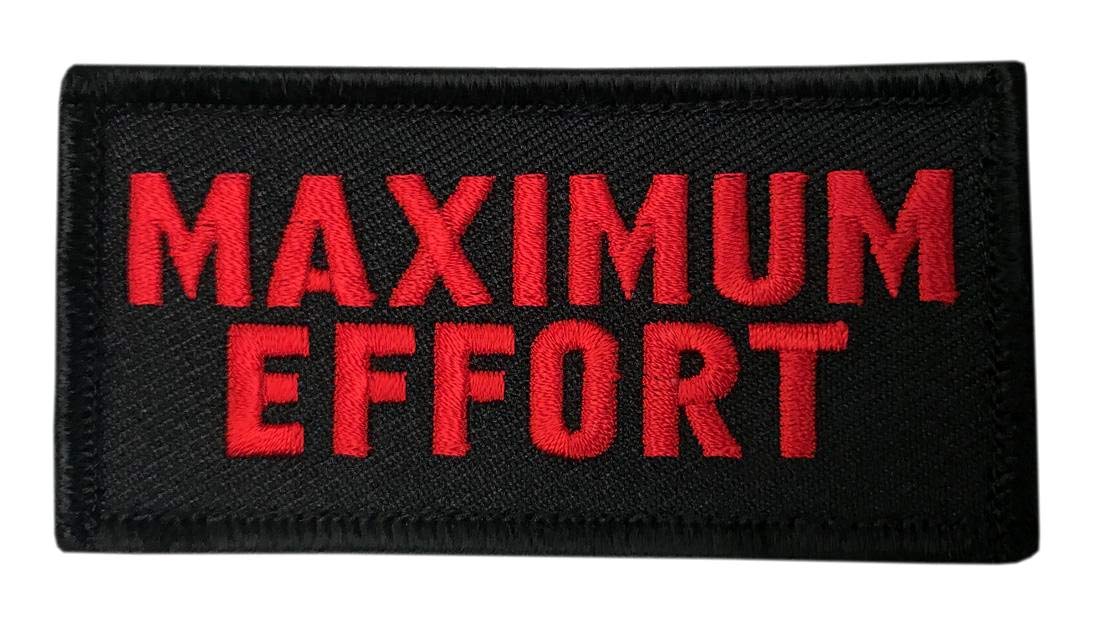 Maximum Effort Tactical Hook Patch (3.0 X 1.5 -MEF-4)