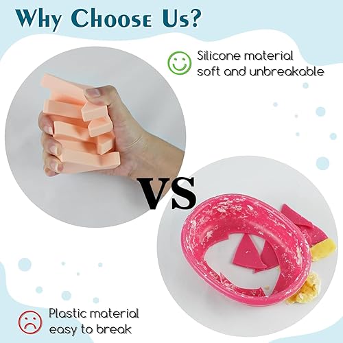 Miniatura 5 de Jabonera de silicona para barra de jabón para ducha, baño, bandeja de secado de cascada autodrenante, mantiene las barras de jabón limpias en seco