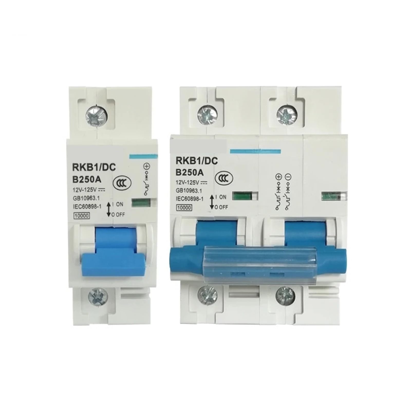 Disyuntor de CC 2P 250A interruptor automático de batería para paneles solares 96V 6