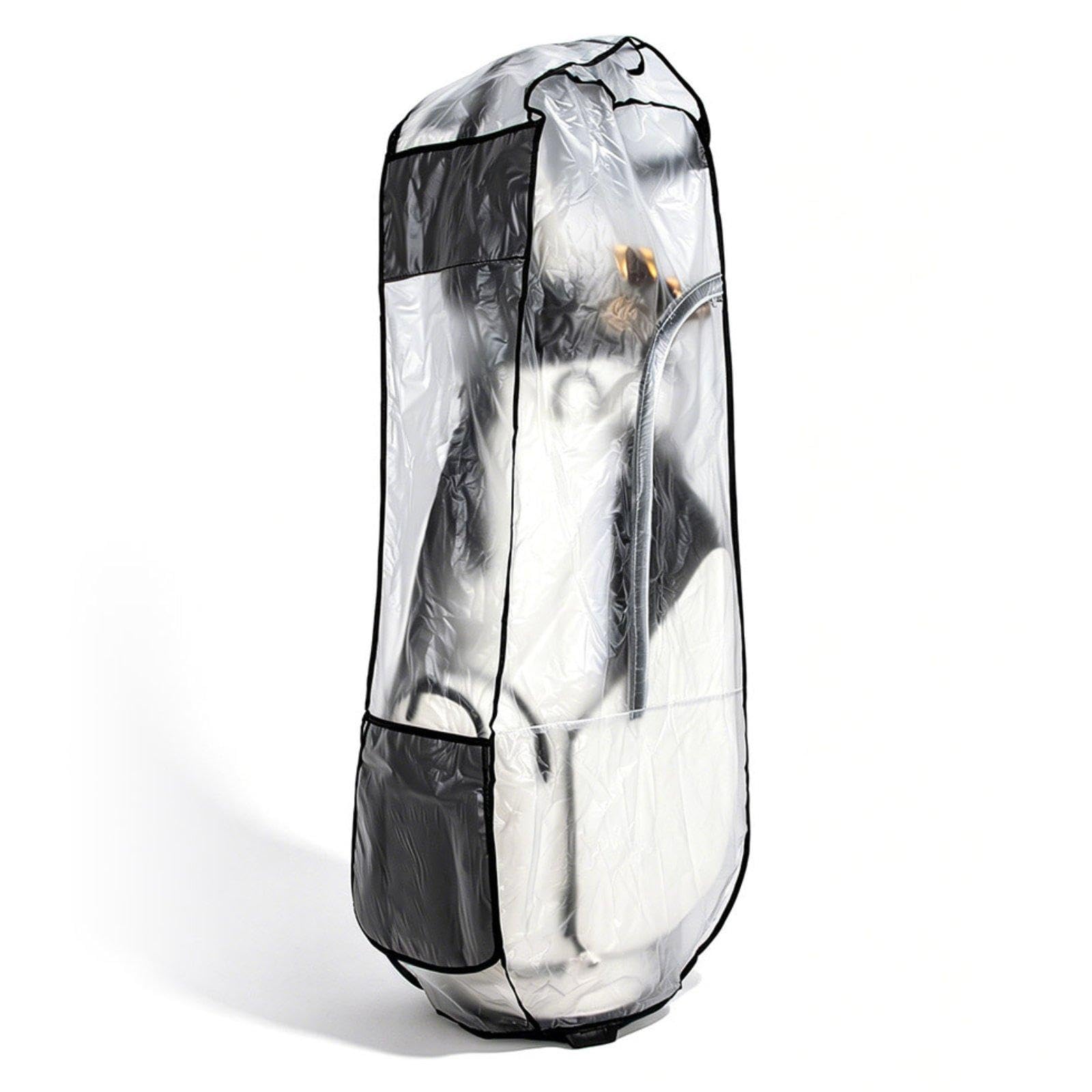 Funda de Lluvia para Bolsa de Golf Cubierta Impermeable Protector Capucha Transparente PVC Carro Empuje Acceso con Cremallera Plegable L