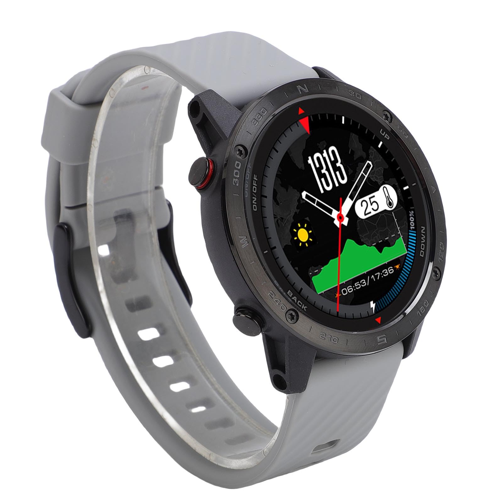 Alomejor Inteligentne Smart Swimming .3 -BC Watch Sports Sports dla Mężczyzn Biegających na 50 M Materiału Aluminiowego/wodoodpornego Silikonu, TI (BLACK)